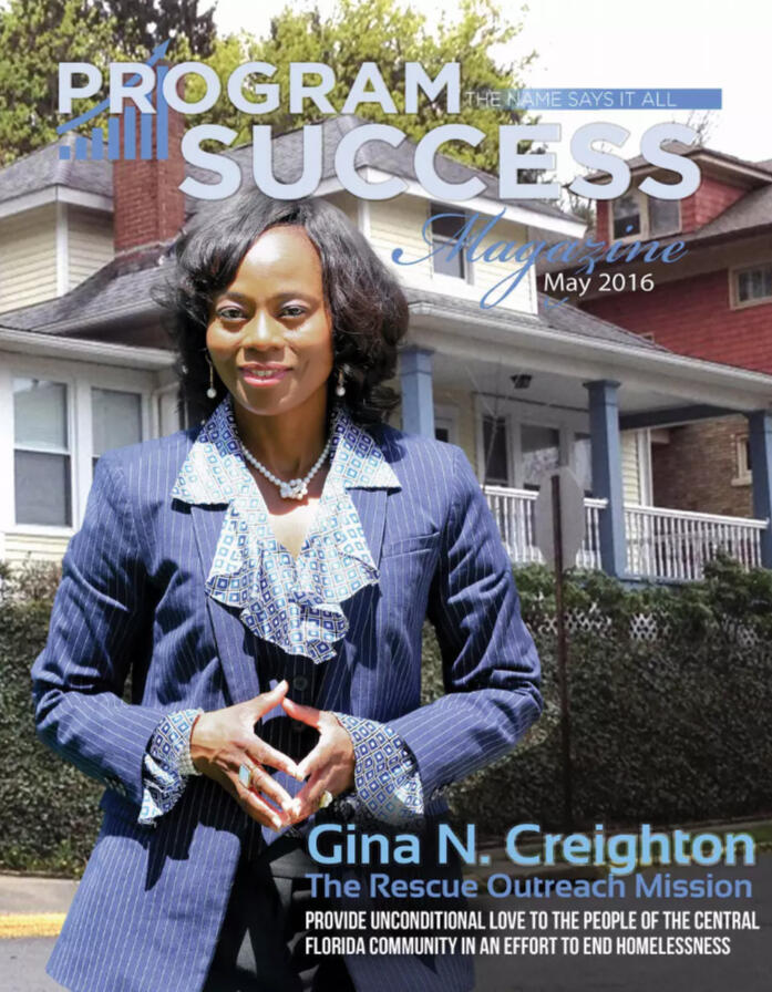 Program Success Magazine Cover May 2016 featuring an image of Gine N. Creighton